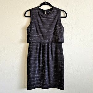 Ann Taylor Sleeveless Two-Tier Sheath Dress